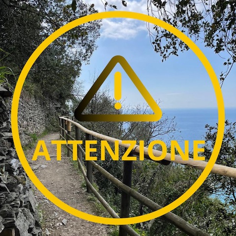 Sentiero SVA Vernazza Corniglia Monterosso: frana Località Macereto e crollo muro a secco 