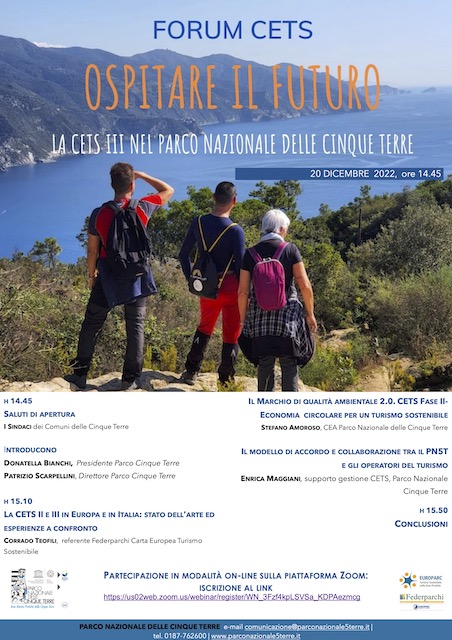 Ospitare il futuro: Cets III nel Parco Nazionale delle Cinque Terre